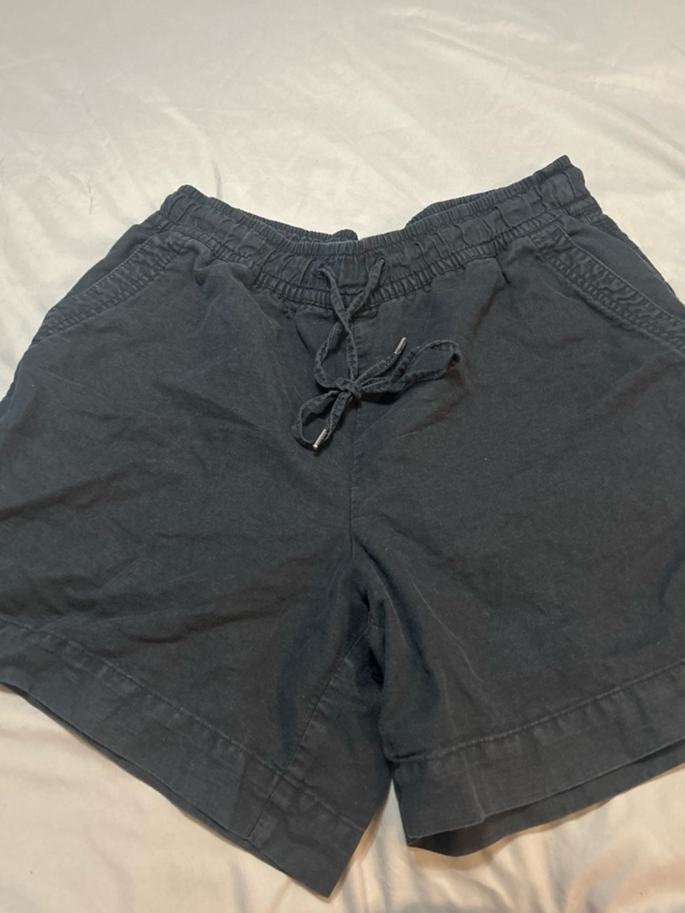GAP  Black Elastic Waist Drawstring Shorts